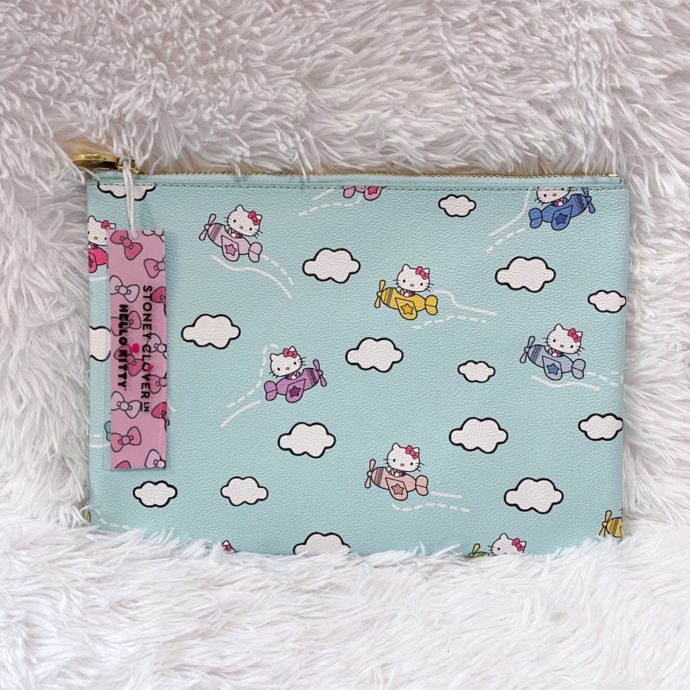 Stoney Clover Lane x Hello Kitty Airplane Flat Pouch